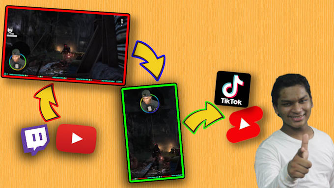 edit your clips into nice tiktoks, reels, youtube shorts