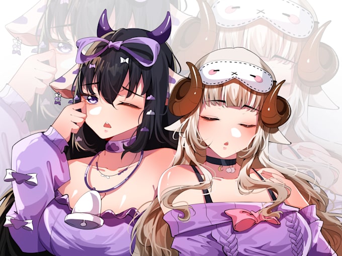 draw anime bust up in 1 day delivery