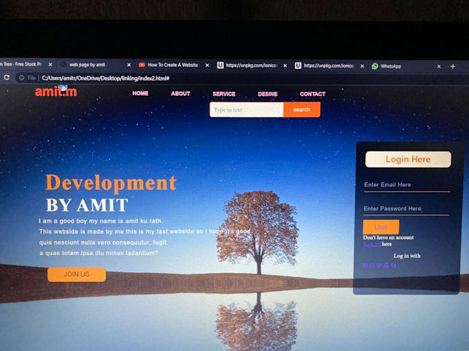 Design modern website with html css by Amitamit784 | Fiverr
