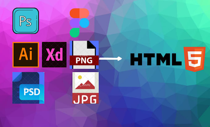 Convert any image into an html template by Zoyabeyg | Fiverr