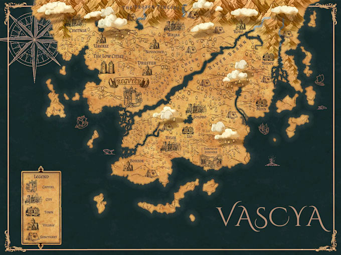 create a fantasy map for you