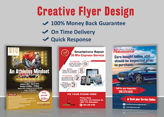 design a professional flyer or pamphlet within 24 hours