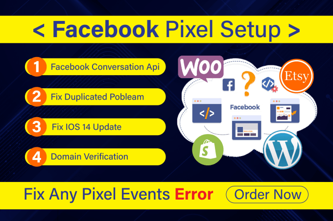 Setup or fix facebook pixel ios 14 update by Ritt2022ikb | Fiverr