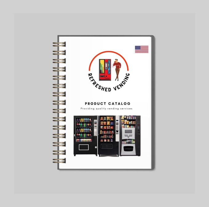 Hire a freelancer to design a vending machine catalog to use when meeting clients and locations