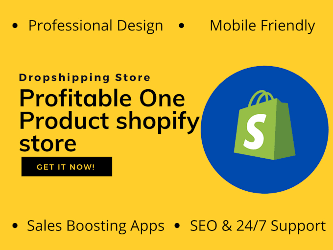 create profitable one product shopify store