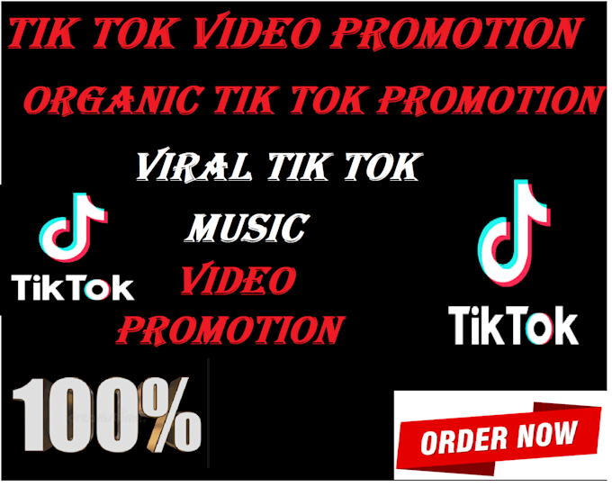 Promote your tik tok video and account,tik tok tik tok promote by