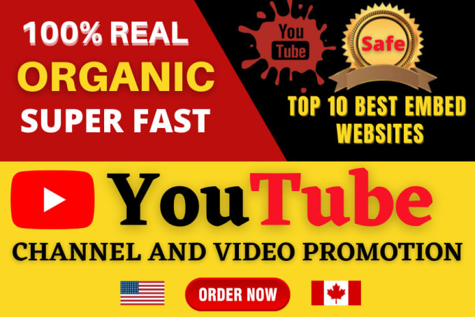 Hire a freelancer to do fast organic youtube video and channel promotion