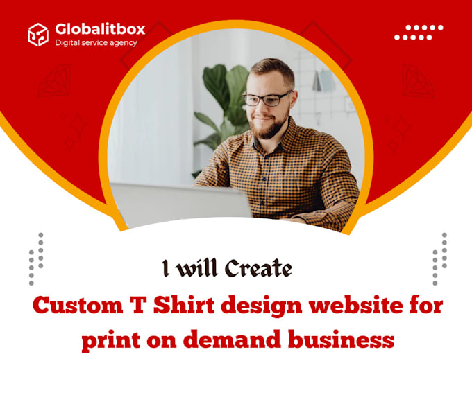 build custom t shirt print on demand online store website