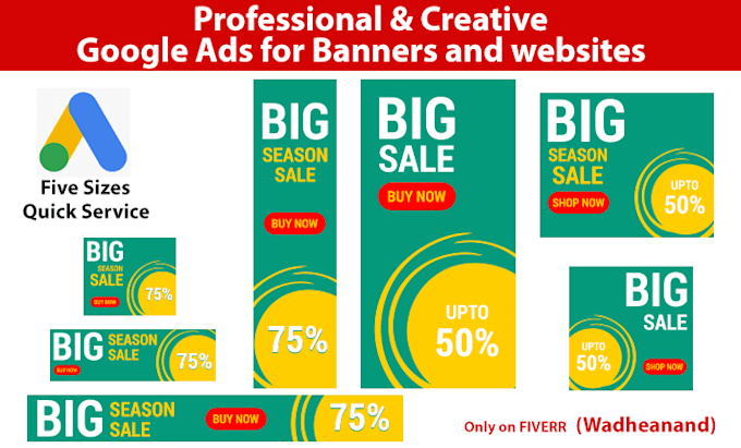 design google ads creative and professional