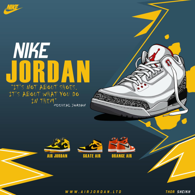 Air Jordan 1 Creative Graphic Design Poster, Sneakers Poster