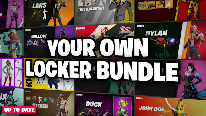 create a custom fortnite locker bundle concept for you
