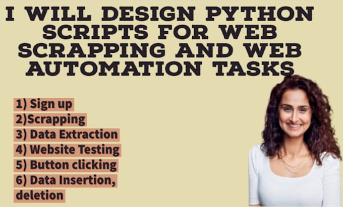 Do web automation, scraping using python by Fatimas_tech | Fiverr