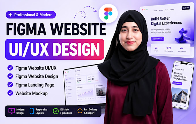 do figma website UI UX, figma website design, figma landing page, website mockup