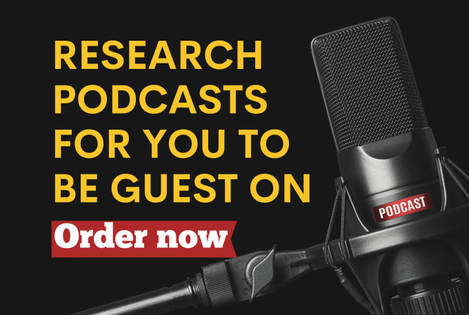 research podcasts for you to be guest on