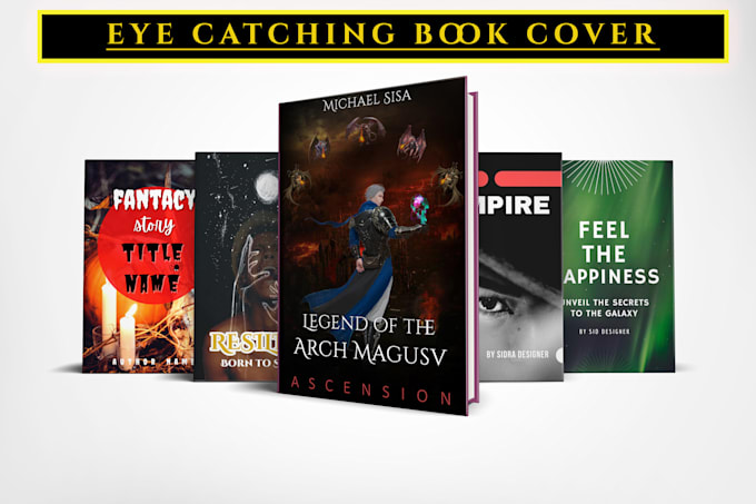 Create beautiful, eye catching book cover designs by Sid555_design | Fiverr