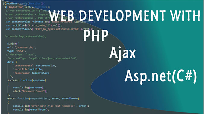do web development with PHP ajax csharp