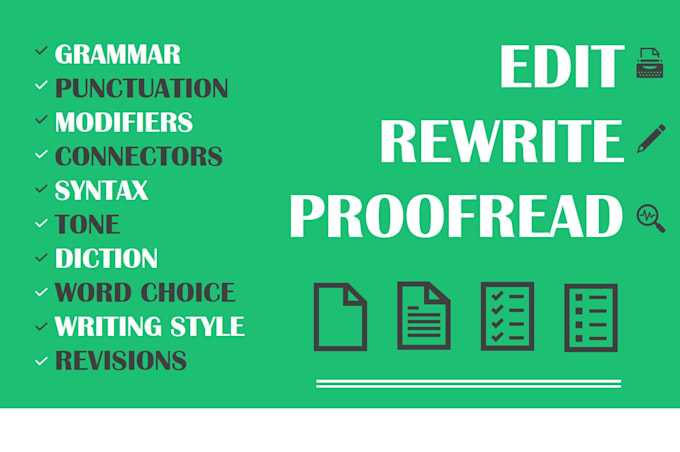masterfully proofread, edit, and rewrite any english writing
