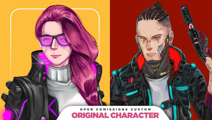 Draw character designs custom, anime, fan art, concept art by ...
