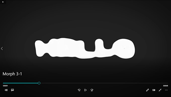make morph text intro