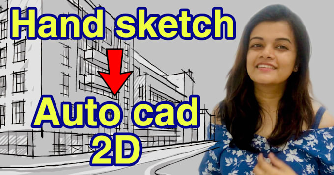 Convert pdf, hand sketch or image drawing to autocad by Catlady92 | Fiverr