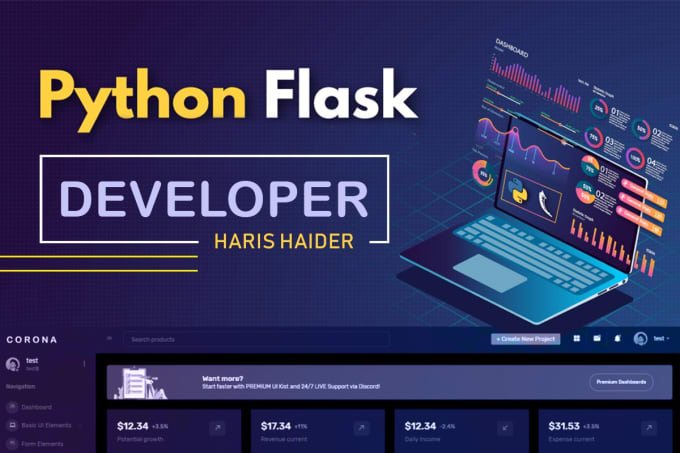 Create a website in python flask by Harishaider280 | Fiverr