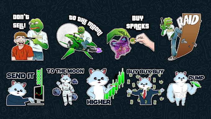 create custom telegram stickers for your memecoin project