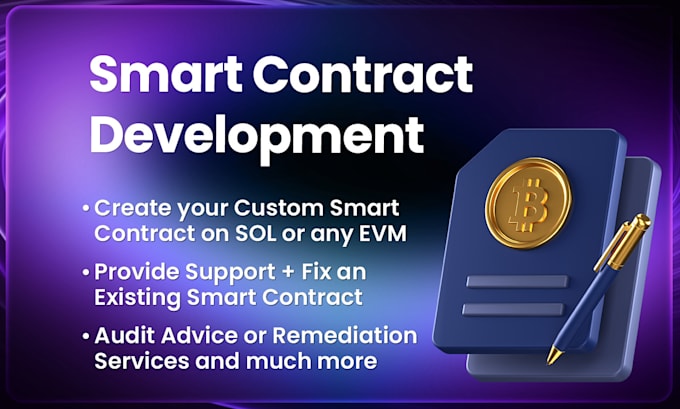 Create an ethereum, binance, avalanche, solana smart contract by ...