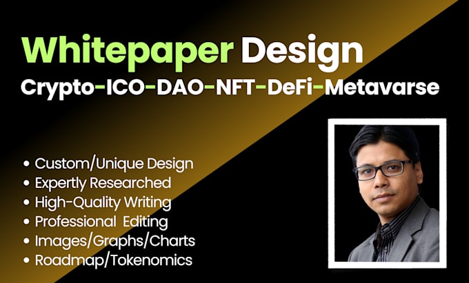 write and design crypto, ico or dao whitepaper
