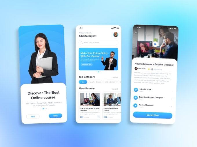 Do ui ux design for mobile app by Designit_aks | Fiverr