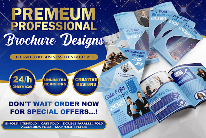 design modern flyer, trifold, brochure, leaflet, catalog