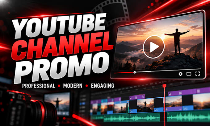 create a professional youtube channel promo video