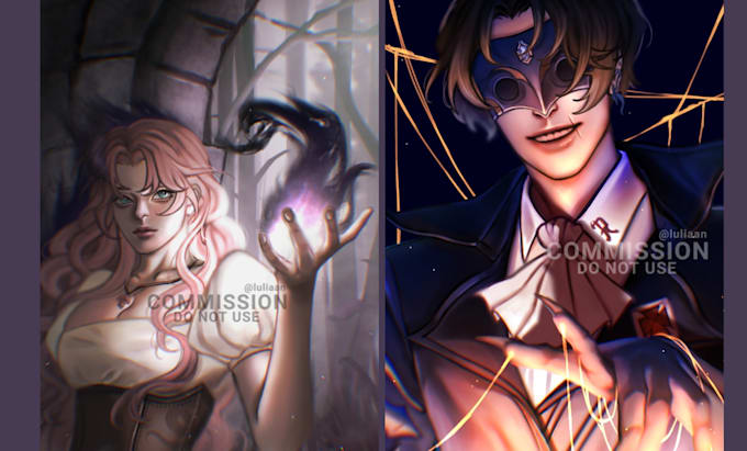 draw oc, fanarts, and fictional characters for you