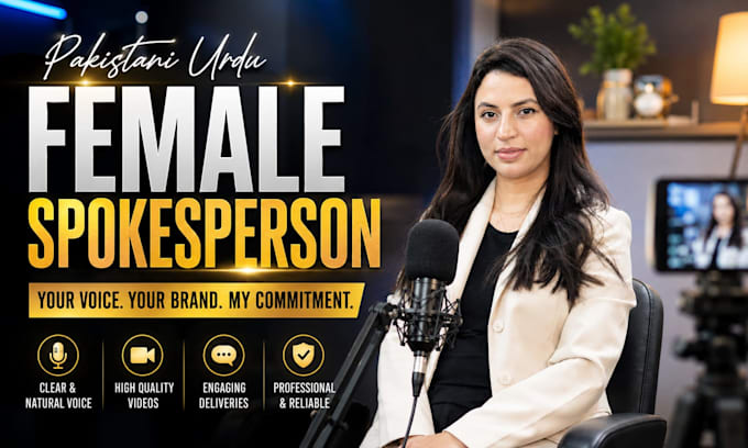 record a professional urdu spokesperson video