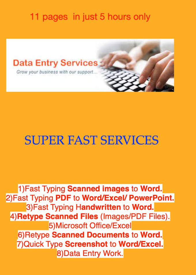 Do Fast Typing Retyping Scanned Documents By Omerazhar Fiverr 9957