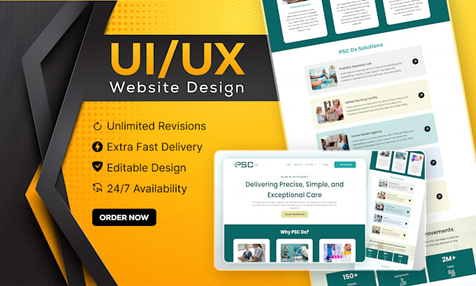 do the figma website UI design and website mockup