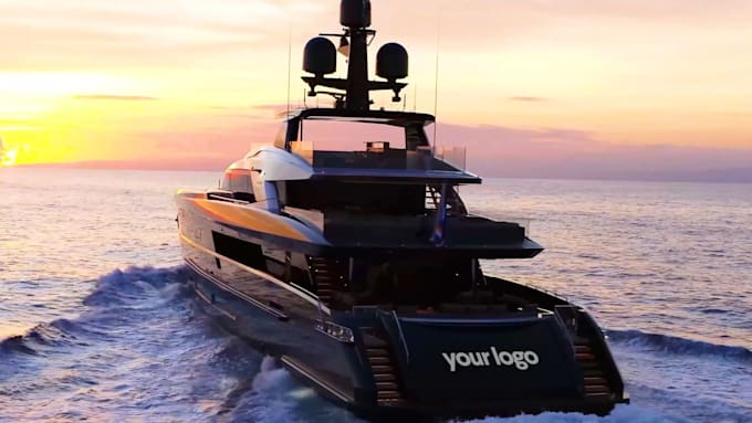 add your logo on cars and yacht luxury video