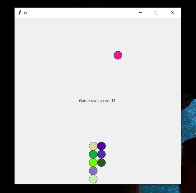 Create a game in python with tkinter by Pg1_macaque | Fiverr