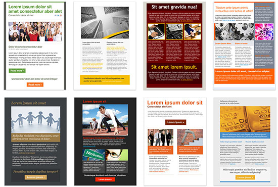 design responsive HTML email template or newsletter