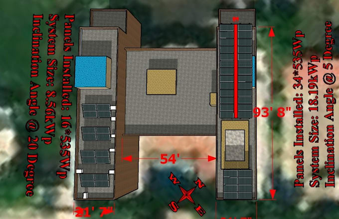 do shadow analysis and designing of solar pv plants using sketchup
