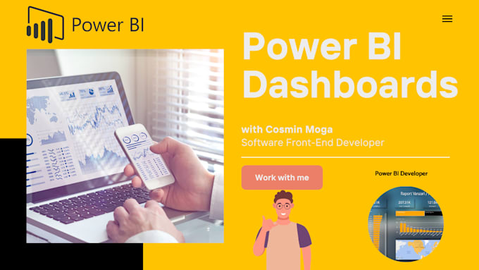 Create professional power bi dashboards from scratch by Cosminmoga | Fiverr