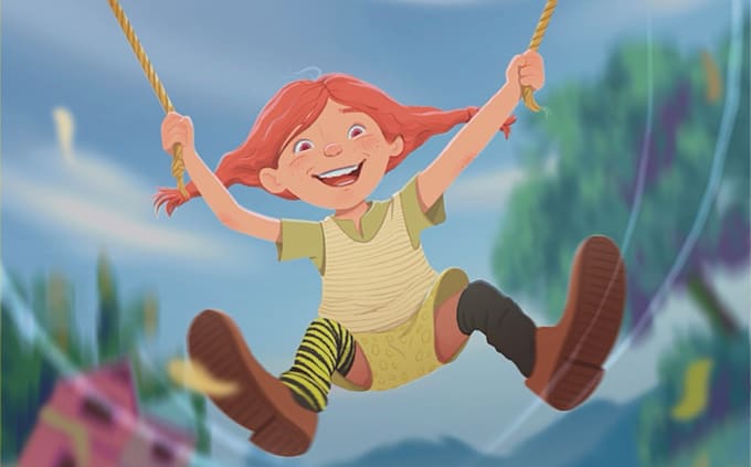 draw children book illustration for you