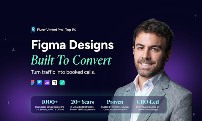 design a high converting figma website or landing page UI UX