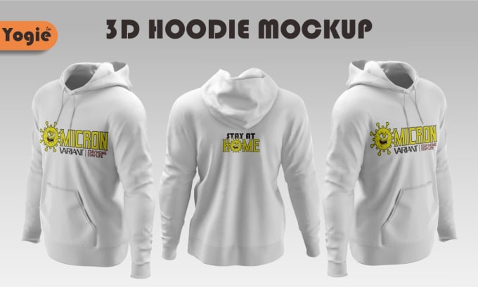 Do a realistic 3d hoodie mockup by Yogieframana | Fiverr