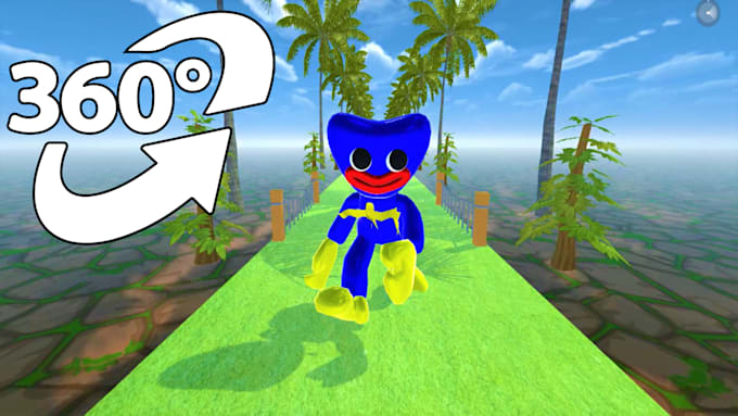 create a 360 degree cartoon animation video