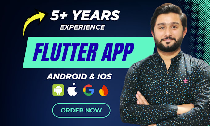 develop flutter apps for android , IOS, web complete flutter app