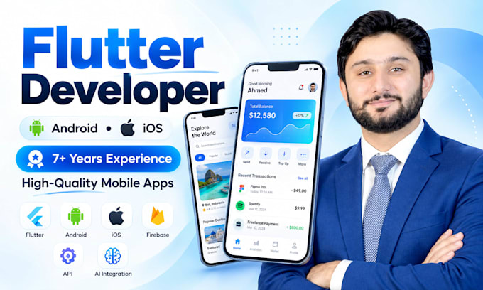 flutter mobile app development for android and ios