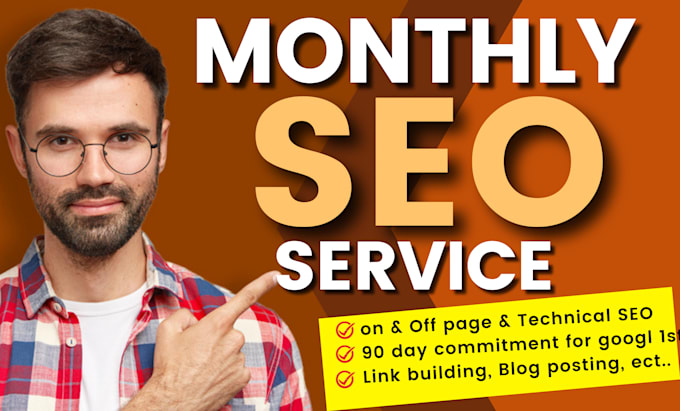do monthly seo service on page off page