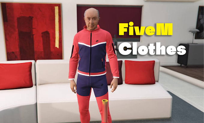add clothes, shoes, hats and custom chains on your fivem ped
