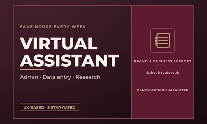 be your virtual assistant for admin, data entry and research