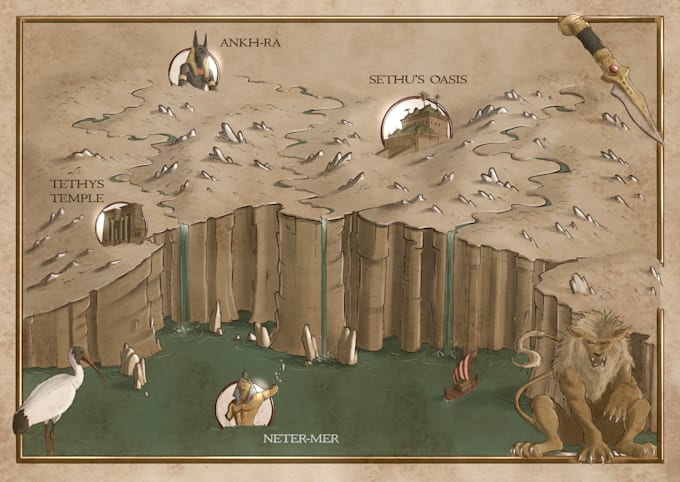 draw your fantasy map on procreate app